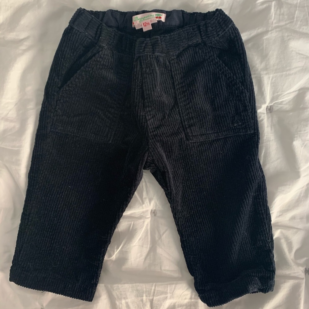 Bonpoint Black Corduroy Pants for Baby Boy/Girl